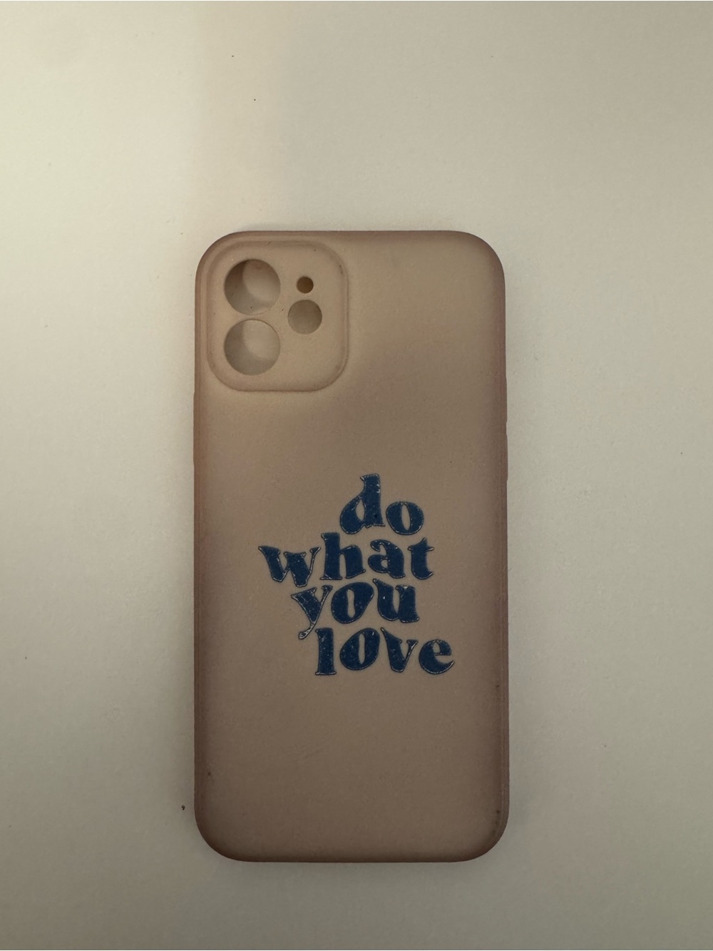 Silicone iPhone 11 Case with 'Do What You Love'